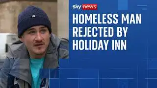 Homeless man turned away from hotel in freezing temperatures