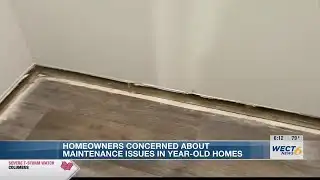 Homeowners concerned about maintenance issues in year-old homes