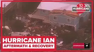 Homes underwaters, buildings and boats destroyed by Ian