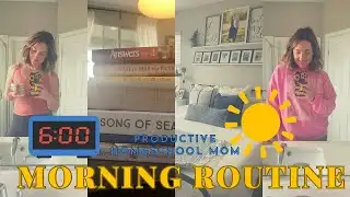 HOMESCHOOL MOM PRODUCTIVE MORNING ROUTINE||OLDER KIDS