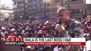 Hon Babu Owino says Raila Odinga is his only political boss. #ebrunews #news