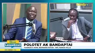 Hon. Bernard Kitur -MP, Nandi Hills on Kass FM Lenee Emet Show