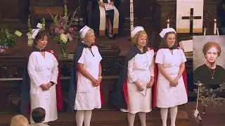 Honor guard pays respect, releases nurses from their duty