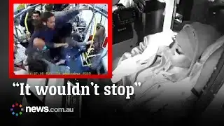 Horror moment train conductor falls asleep, sending passengers flying