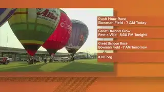 Hot Air Balloon Rush Hour Race set to begin Friday morning