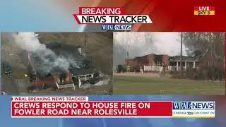 House burns in massive fire near Rolesville