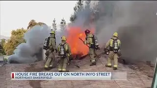 House fire breaks out on N. Inyo Street