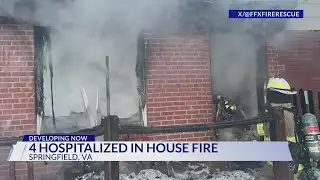 House fire in West Springfield leaves 4 injured including 2 firefighters