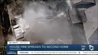 House fire spreads to second home
