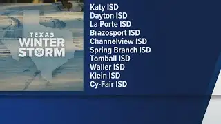 Houston-area school districts announce closures for winter storm