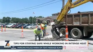 How construction workers are dealing with the brutal summer heat.