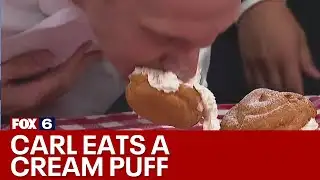 How fast can Carl eat a Cream Puff?
