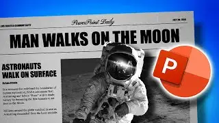 How I made this NEWSPAPER themed PowerPoint presentation 😍