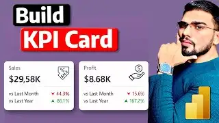 How to create a KPI visual in Power BI | Power BI KPI Card Tutorial