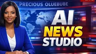 How To Create A Professional Tv News Broadcast Using AI For FREE | Full Step By Step Tutorial.