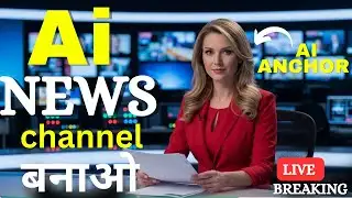 How to Create AI News Channel Videos | Step-by-Step Tutorial in Hindi | Make AI Anchor Video Easily"