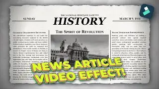 How to Create CINEMATIC News Article Animation in Filmora