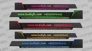 How To Create News Lower Third, Red And Dark Theme, Photoshop Tutorial, PS Creation Lowerthird