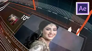 How to create simple Broadcast News Ident || After Effect Tutorial