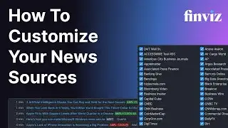 How to Customize your News Sources on Finviz