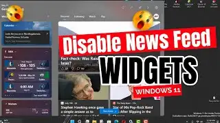 How to Disable News Feed from Widgets on Windows 11