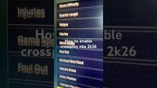 How to enable crossplay nba 2k26