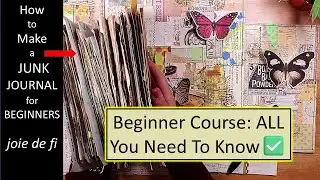 How To Make A JUNK JOURNAL For BEGINNERS 😁 ALL You Need to Know ✅