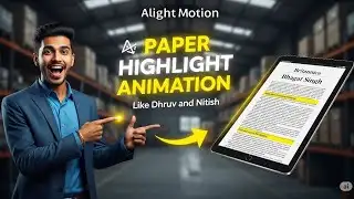 How to Make PRO Paper Highlight Animation in Alight Motion | Easy Tutorial | Tube sensi