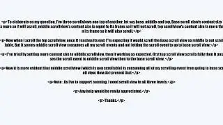 How to prevent a non-scrollable UIScrollView from stealing scroll event?