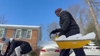 Howard County ice storm: Neighbors dig out with creative cleanup solutions
