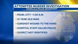 HPD opens attempted murder case after reported shooting in Pearl City