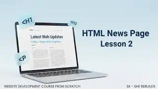 HTML Tags Lesson 2: Build a Simple News Website Page (Tamil)