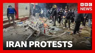Huge anti-government protests across Iran | BBC News