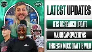 🚨 HUGE Jets Update: OC Search, Massive Cap Space News + This ESPN Mock Draft is INSANE