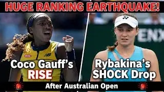 Huge Ranking Earthquake! Coco Gauff’s Rise & Rybakina’s SHOCK Drop After Australian Open 🚨