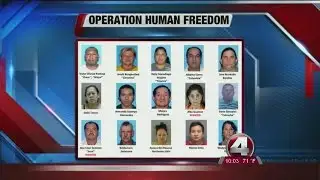 Human trafficking bust nets 15 suspects