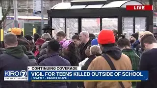 Hundreds attend vigil for teens killed in Rainier Beach