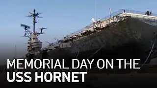 Hundreds Board USS Hornet for Memorial Day Ceremony
