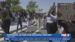 Hundreds Gather For Peaceful Protest In Chula Vista
