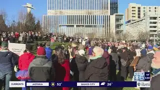 Hundreds march in Portland on MLK Day