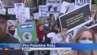 Hundreds March & Protest In Denver To Support Palestine