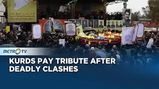 Hundreds Mourn Kurdish Fighters Killed in Clashes in Northeast Syria