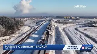 Hundreds of drivers stranded on iced over I-55 north
