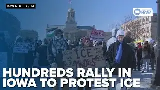 Hundreds protest ICE in Iowa & remember Minnesotans killed by ICE agents