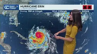 Hurricane Erin re-intensifies to a category 4