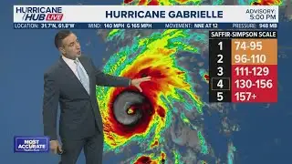 Hurricane Gabrielle becomes a Category 4
