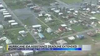 Hurricane Ida assistance deadline extended