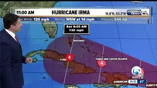Hurricane Irma 11 a.m. Monday update