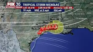 Hurricane Nicholas makes landfall in Texas