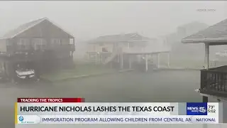 Hurricane Nicholas makes landfall overnight in Texas